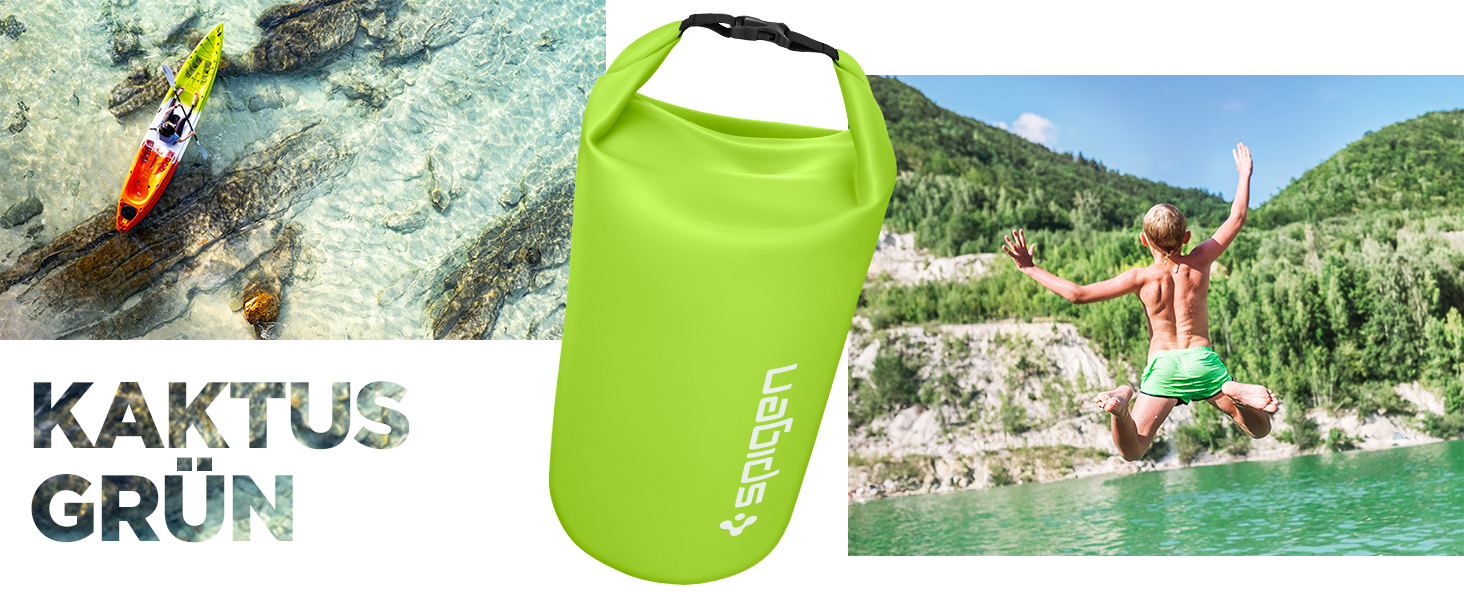 Водонепроникний мішок Spigen Aqua Shield 30L: Сумка для плавання, кемпінгу та водних видів спорту
