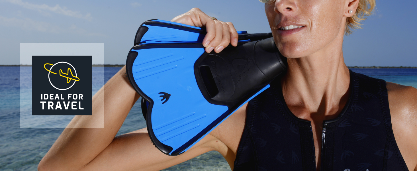 Cressi Light Fins – Короткі ласти для снорклінгу та плавання. Білі, 39/40. Ефективне тренування м'язів, міцні та зручні для подорожей.