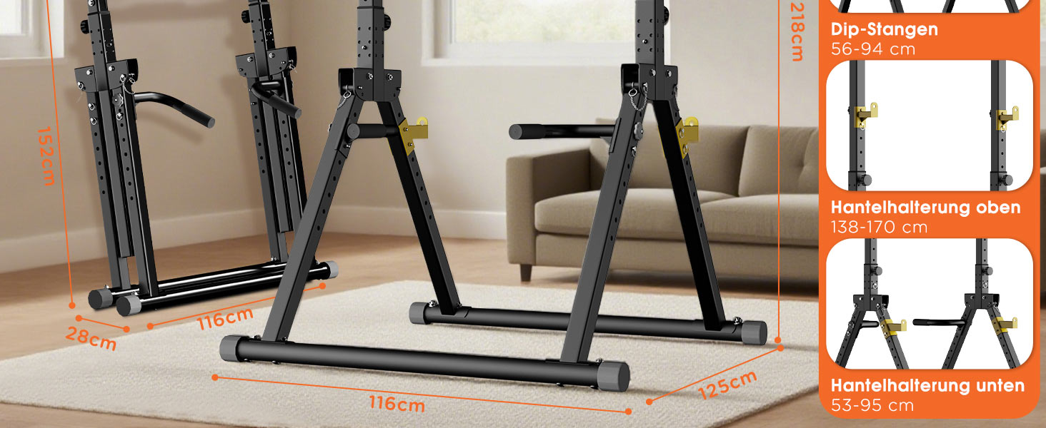 Power Tower DH FitLife: турнік, бруси для віджимань, станція для тренувань | Фітнес-станція для дому | Регульована спинка