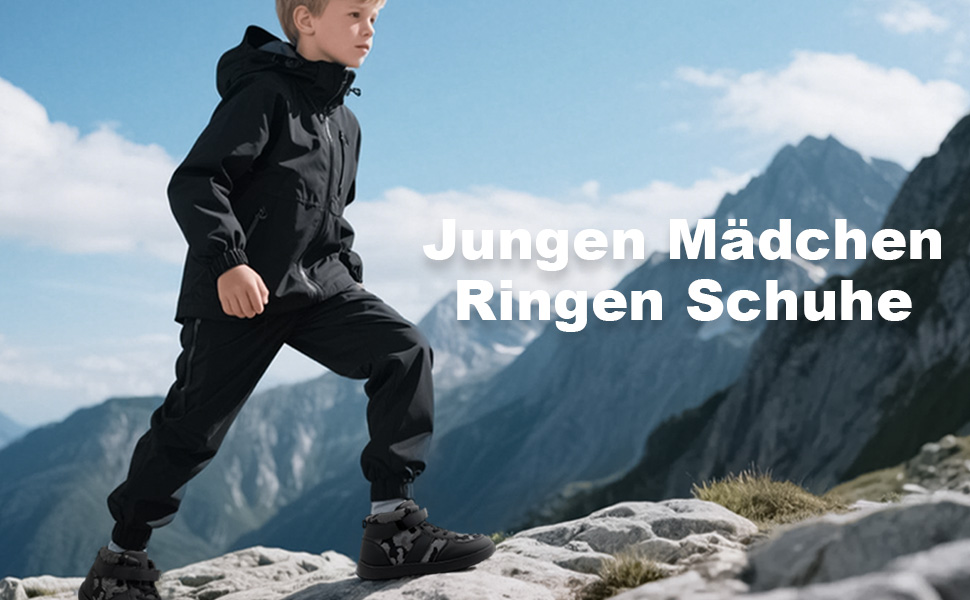 Дитячі трекінгові черевики Kinder: зручні та теплі зимові черевики для активного відпочинку (32 EU)