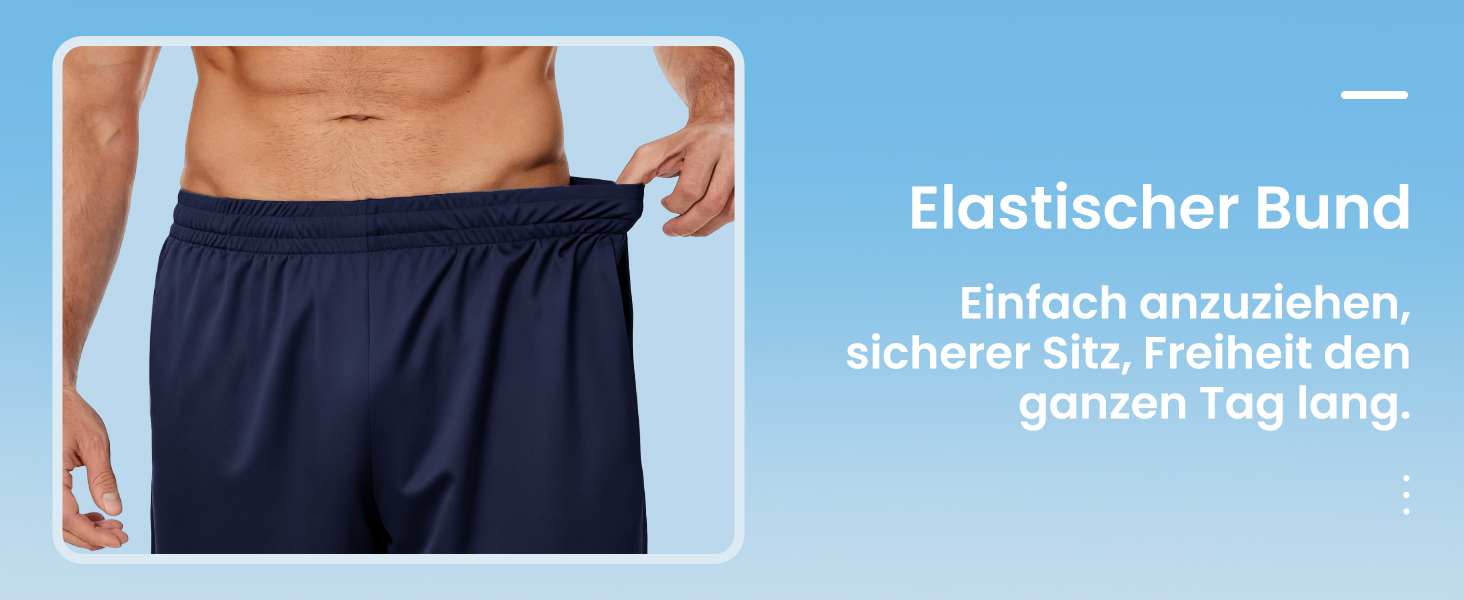 Чоловічі спортивні шорти 5 шт. з кишенями та еластичним поясом, швидковисихаючі, XL, чорний, графітовий, темно-синій, місячний сірий