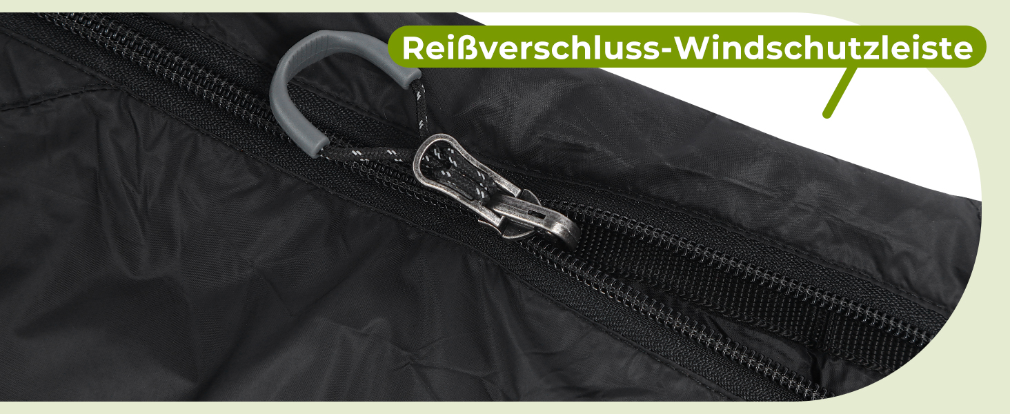 Спальний мішок ATEPA Ultraleicht Daune 650/700FP, 3-сезонний (12°C / 6°C / -1°C), легкий та компактний, водовідштовхувальний, для кемпінгу, походів, трекінгу та рюкзакових подорожей, з компресійним мішком. Комфортна температура 12°C, межа допустимої температури 7°C - Чорний (ThermaPlus Max, комфортна температура 7°C, межа допустимої температури 2°C - Чорний)