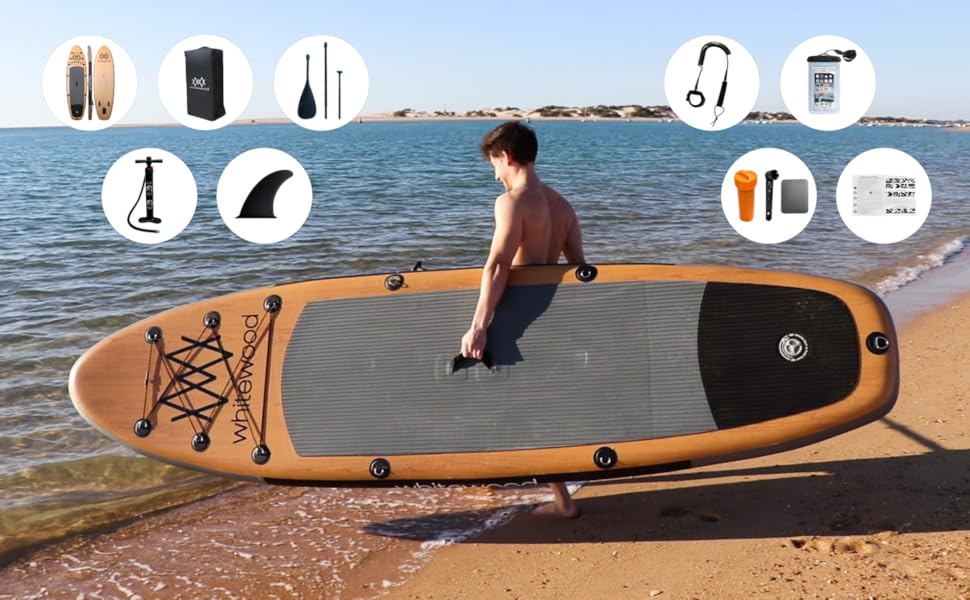 SUP дошка Преміум 180кг, Рюкзак, Насос, Весло, 11"