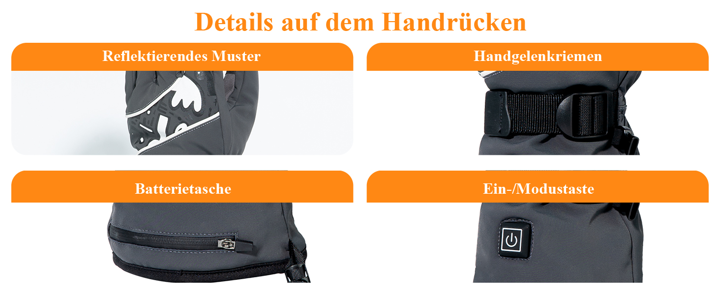 Нагріваючі рукавички Minthouz W13 з акумулятором 5V 5000mAh для чоловіків та жінок, сенсорний екран, водонепроникність, для активного відпочинку