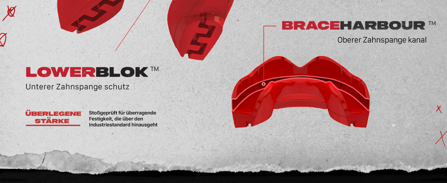 Захист для зубів SafeJawz Sport для брекетів, універсальний розмір, чорний