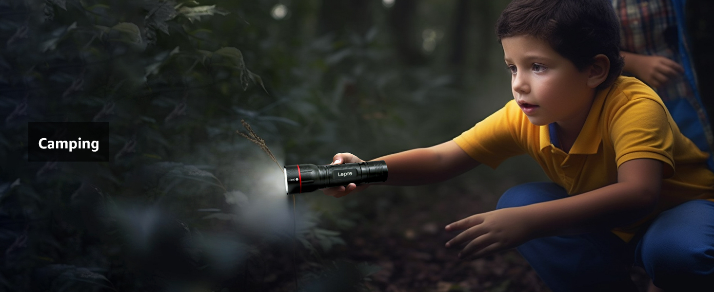 LED ліхтар Lepro LE000 - надзвичайно яскравий, 5 режимів, водонепроникний, для кемпінгу, туризму, риболовлі, подарунок