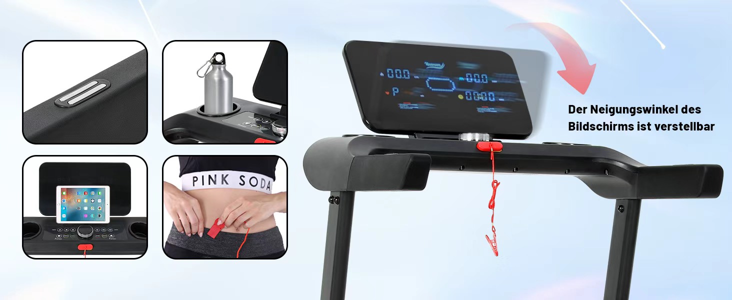 Бігова доріжка Novonova SY-T1507: 1-14 км/год, LED-дисплей, 12 програм, складаний