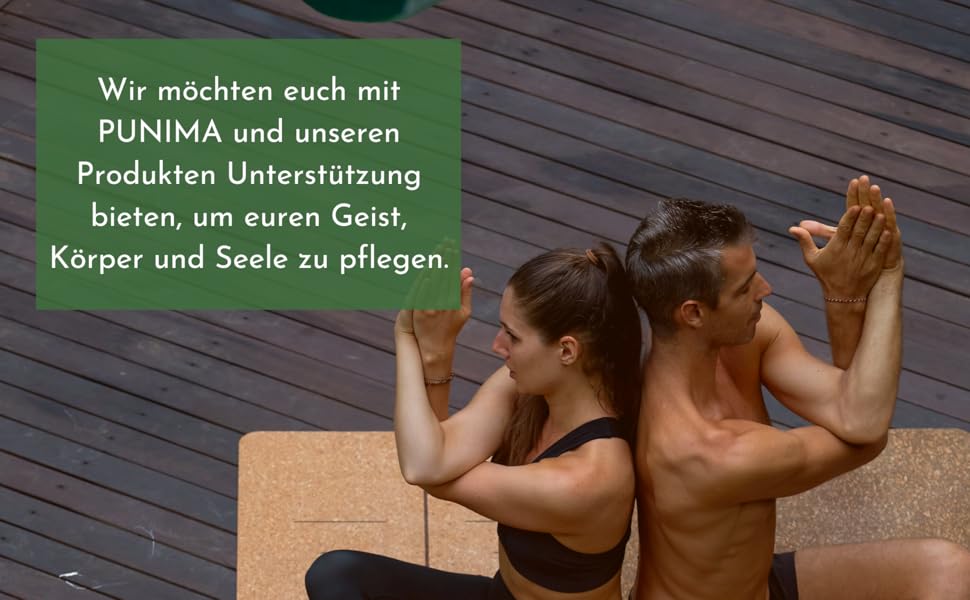 Йога мат PUNIMA XXL з натурального каучуку та корку (183x68x0.4 см) - довговічна фітнес килимок для йоги