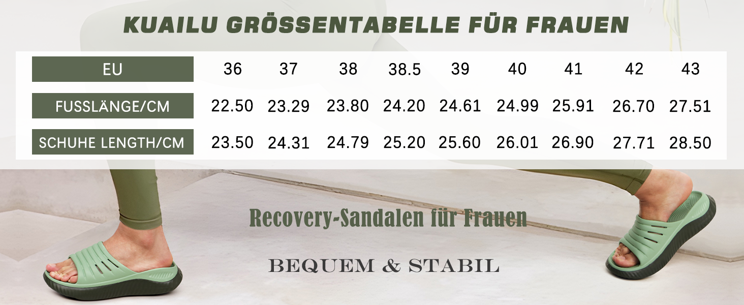 Жіночі сандалі KuaiLu для відновлення, ортопедичні з підтримкою склепіння стопи, бежево-хакі, 40 EU