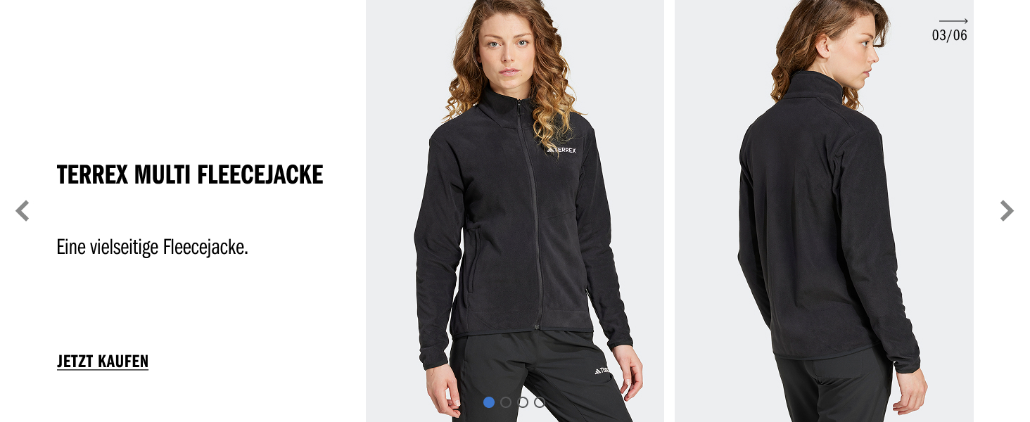 Чоловіча флісова куртка-світшот adidas Terrex Multi Full Zip, чорна, розмір L