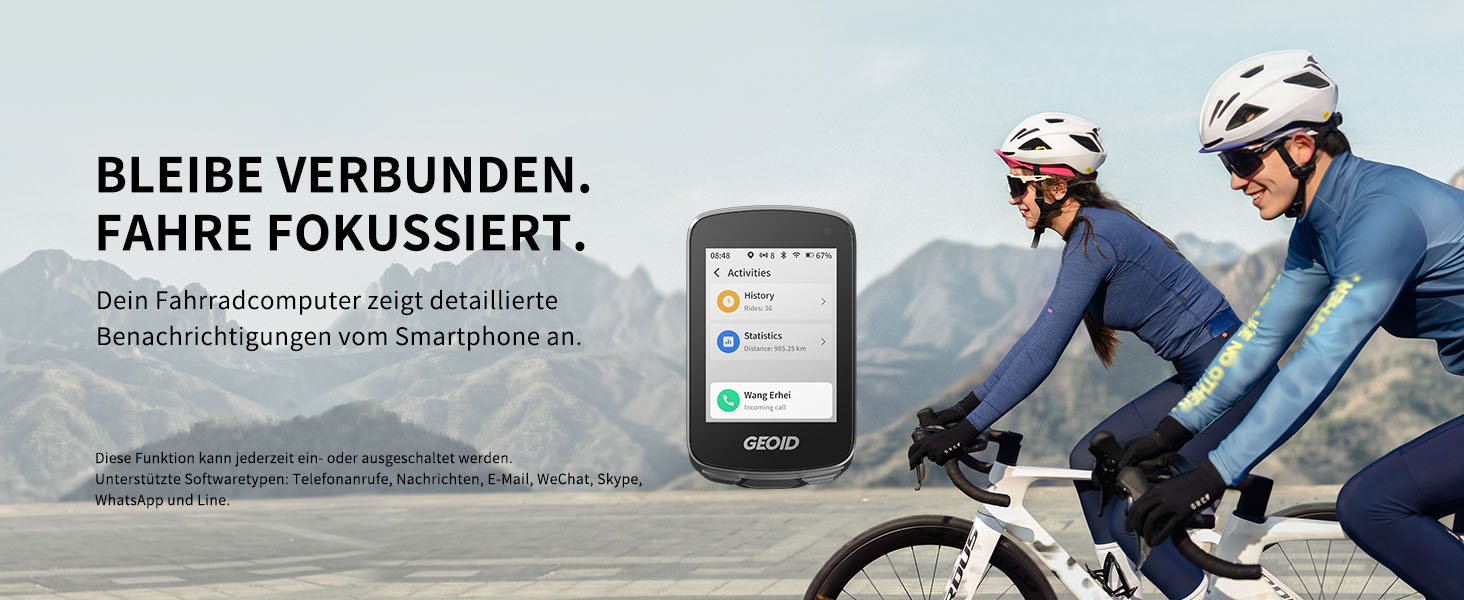 Велокомп'ютер GEOID CC700 Pro GPS з сенсорним екраном 2.8