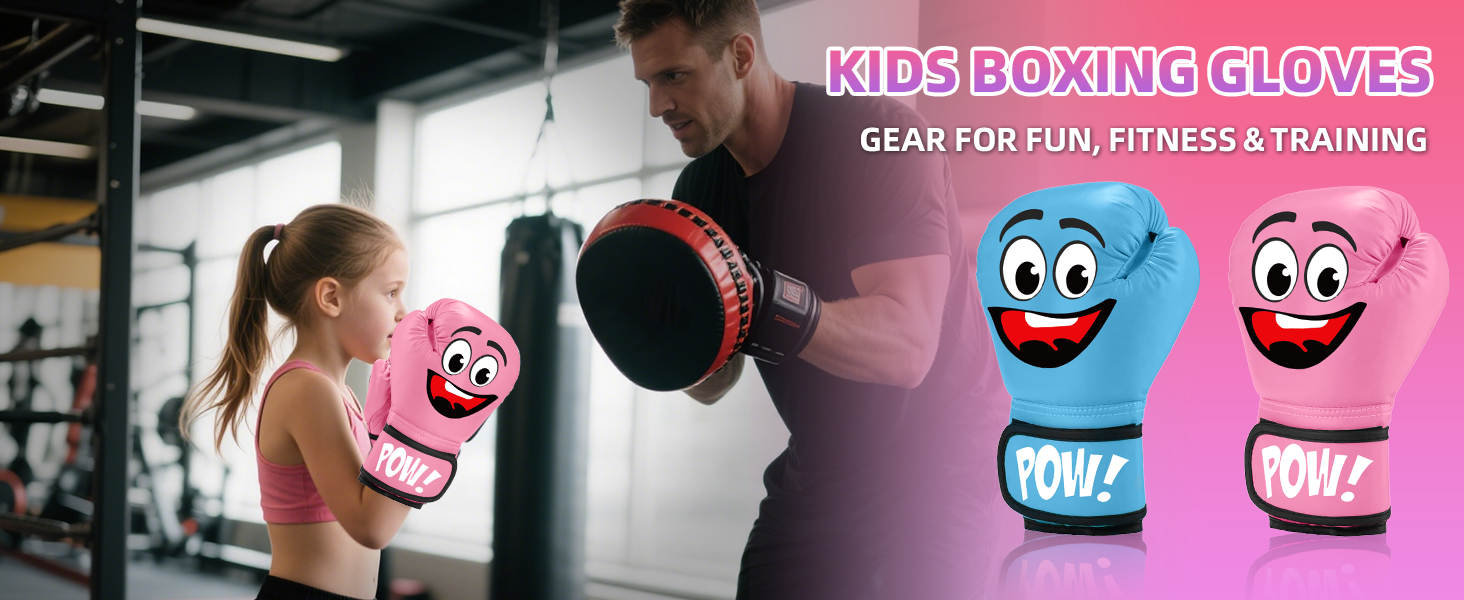 Дитячі боксерські рукавички, 4oz - для спарингу, тренувань, MMA, Муай Тай, кікбоксингу та бойових мистецтв (Рожеві)