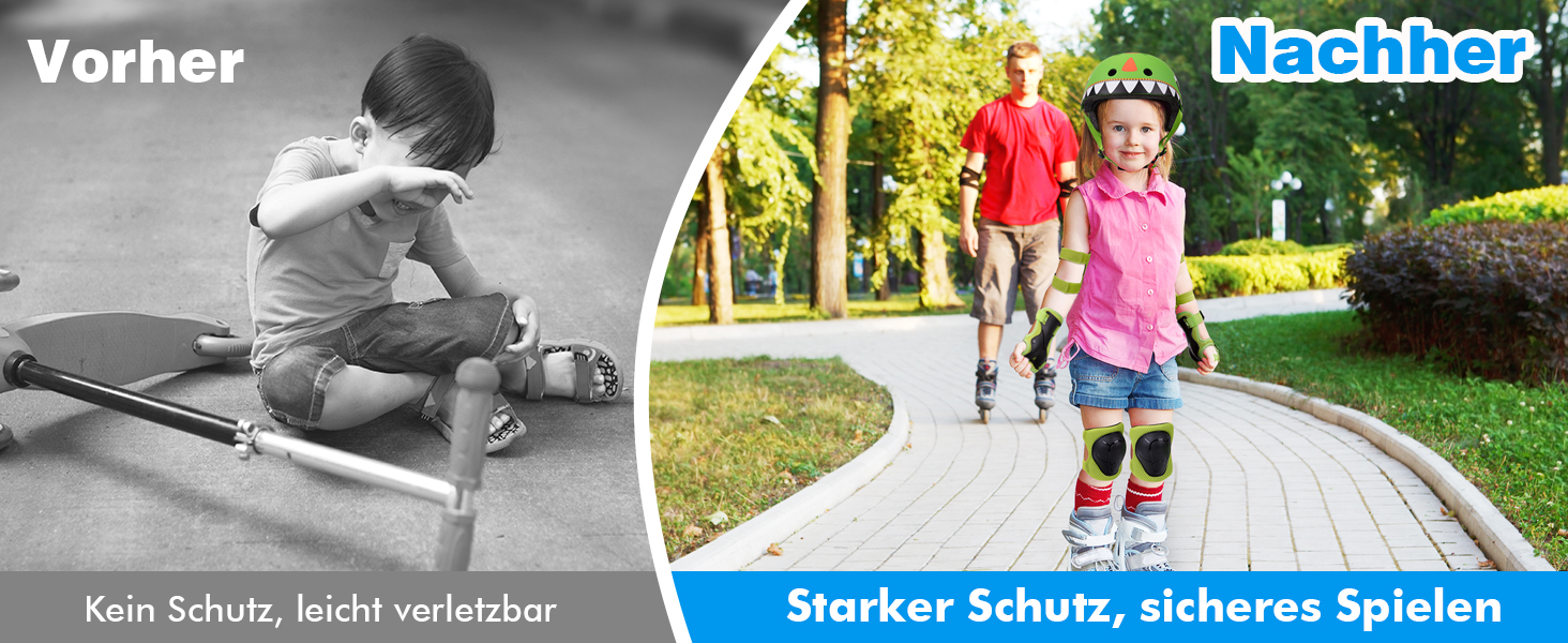 Дитячий шолом Kinderhelm для велосипеда, скейтборда, самоката, 50-54 см, регульований, CE-сертифікація (зелений)