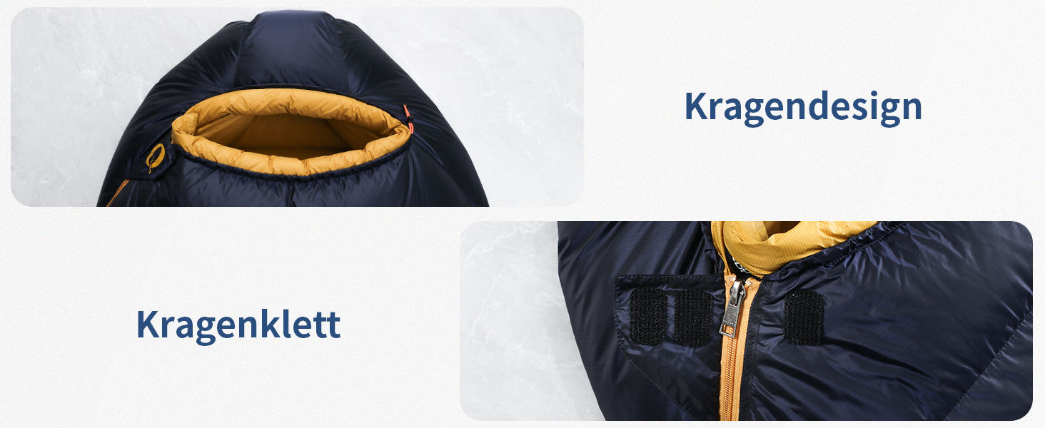 Спальник зимовий Daunenschlafsack з графеновим покриттям, -24°C, 1500г пуху, темно-синій - для кемпінгу, туризму та трекінгу