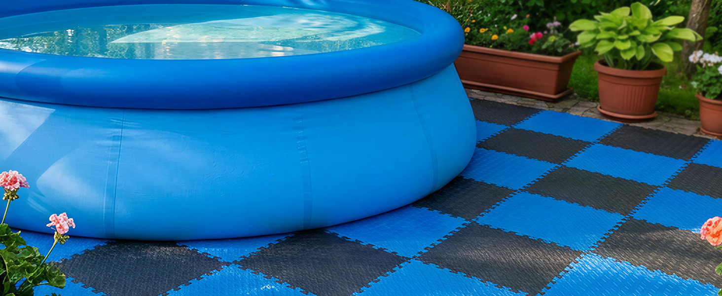 Набір пазл-килимків для фітнесу та спорту Amonax, захисний мат з пінопласту 30x30 см, сірий (18 шт, 1.67 м²), для дому, гаража та басейну