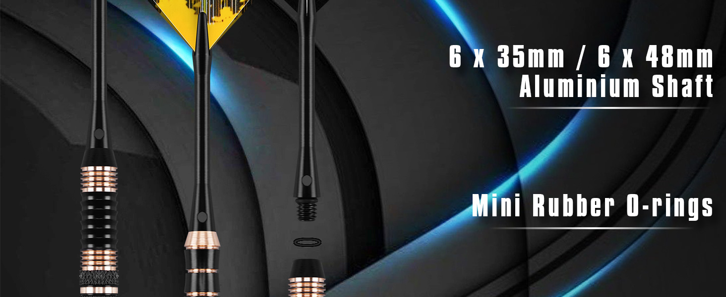 Дарти Turnart Metallspitze Set - Професійний набір дротиків 6 шт (22/24 г) з латунними корпусами та сталевими наконечниками