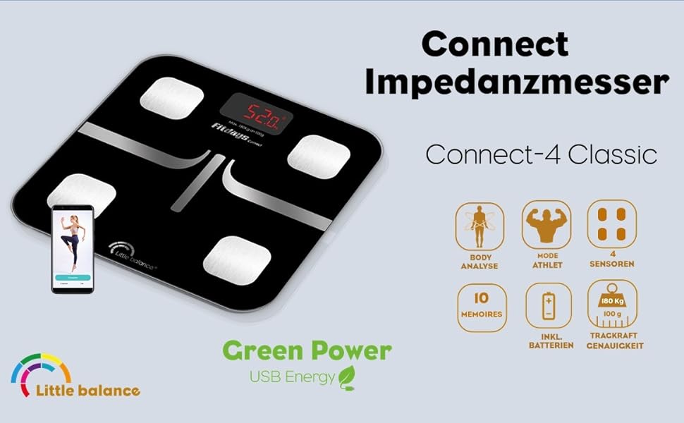 Connect 4 Класична гра з вимірювачем імпедансу, скло, чорний