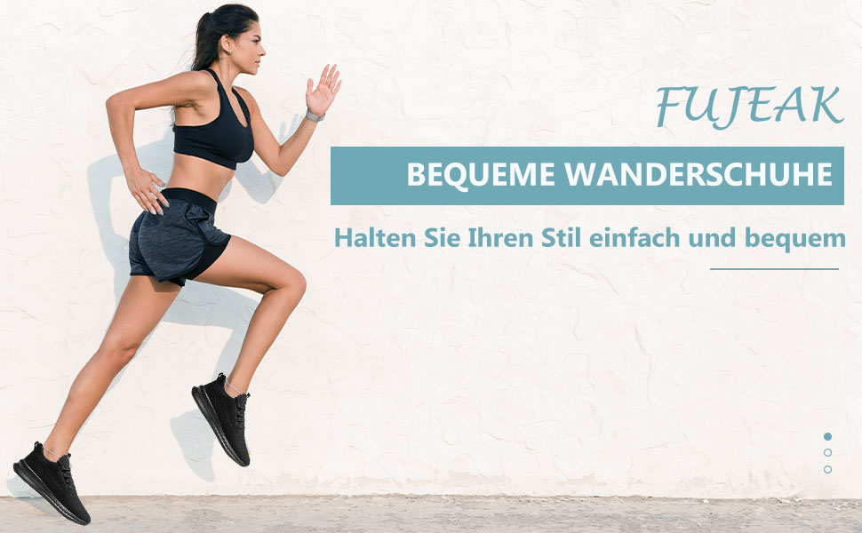 Жіночі кросівки FUJEAK для бігу та ходьби, спортивні, легкі, темно-синій (38 EU)