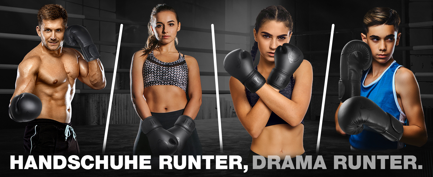 Боксерські рукавички Dripex із штучної шкіри PU для боксу, MMA, муай-тай, кікбоксингу, тренувальні, чоловічі, жіночі, підліткові, 8-16 oz