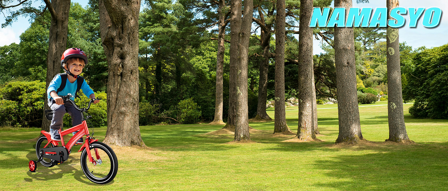 Дитячий велосипед 12 дюймів з додатковими колесами. Підходить для хлопчиків та дівчаток 3-6 років. Висота регулюється. Синій колір.