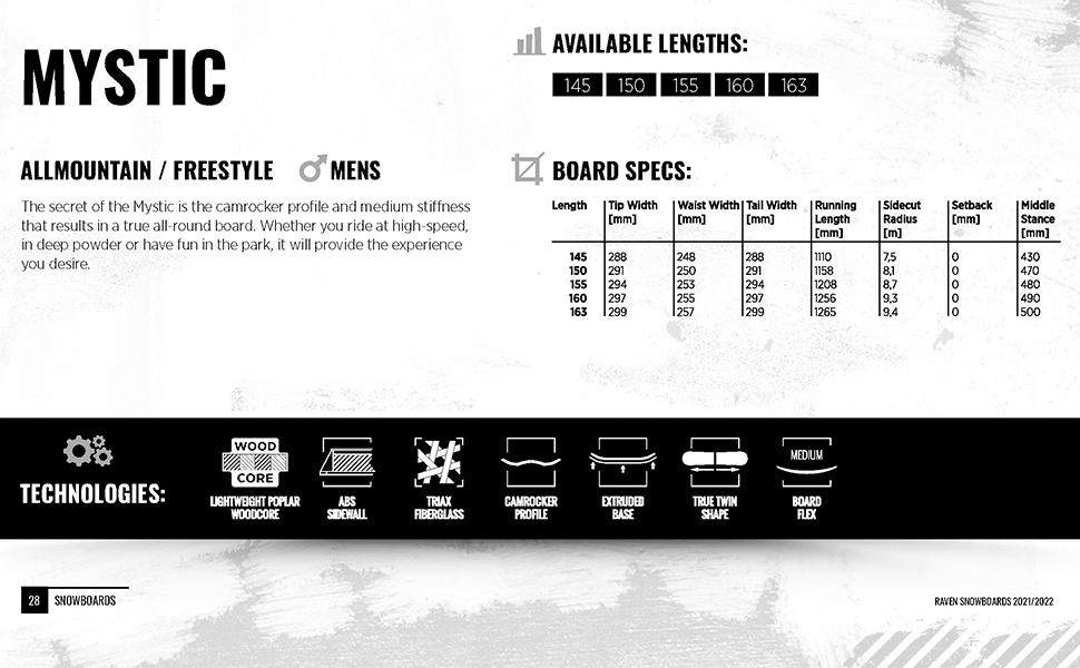 Сноуборд RAVEN Mystic + Фартух Fastec FT360 Lemon 150 см + Розмір L