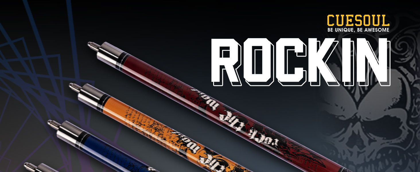 Набір для більярду CUESOUL Rockin Series 57 '21 з кевларовим захистом та рушником (червоний)