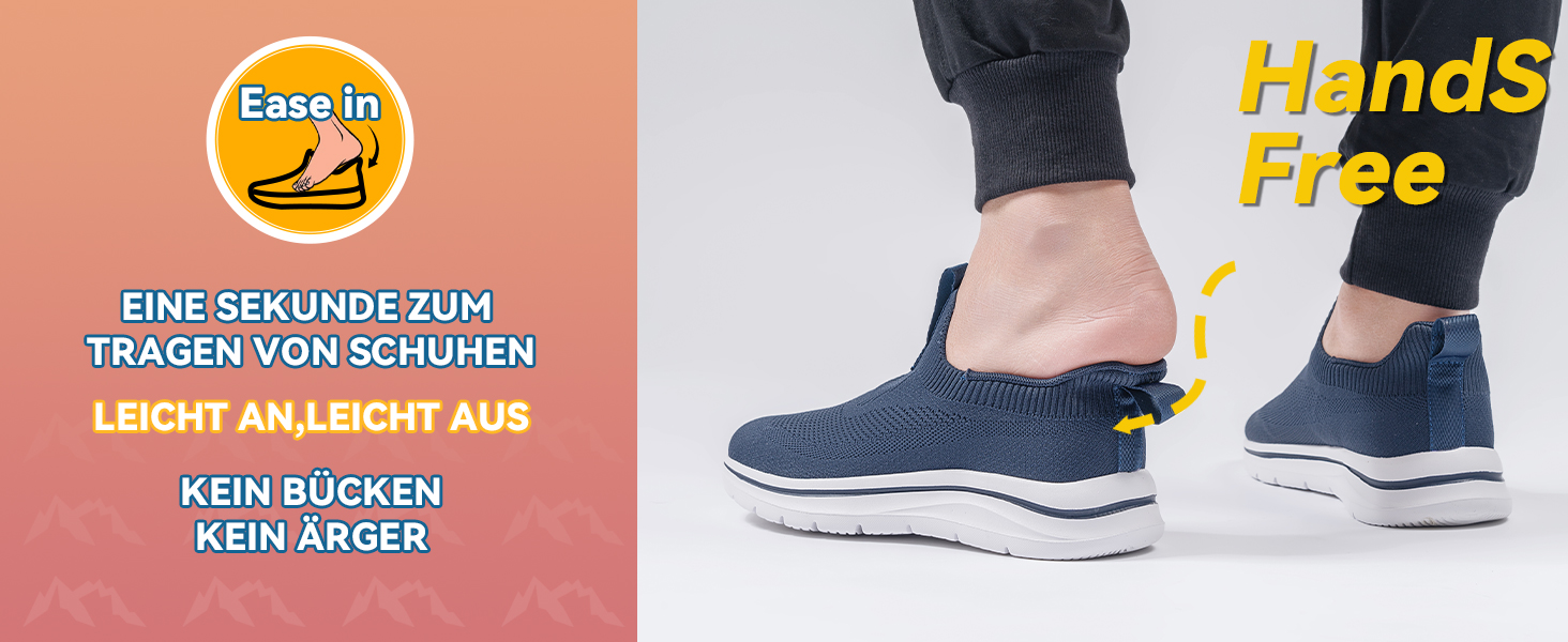 Сліпони чоловічі Sosenfer: зручні дихаючі кросівки без шнурівків для занять спортом, прогулянок та тренувань (1272, чорний, 44 EU)