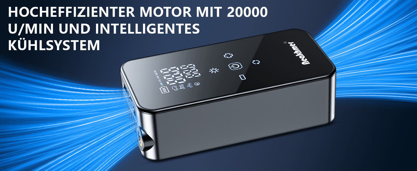 Електричний повітряний насос для велосипеда з акумулятором 150PSI: компресор з акумулятором 6000mAh, манометром для велосипедів, мотоциклів та автомобілів