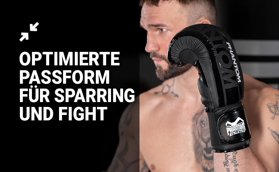 Боксерські рукавички Phantom APEX | MMA, тайський бокс | Чоловічі, чорні, 10 Oz