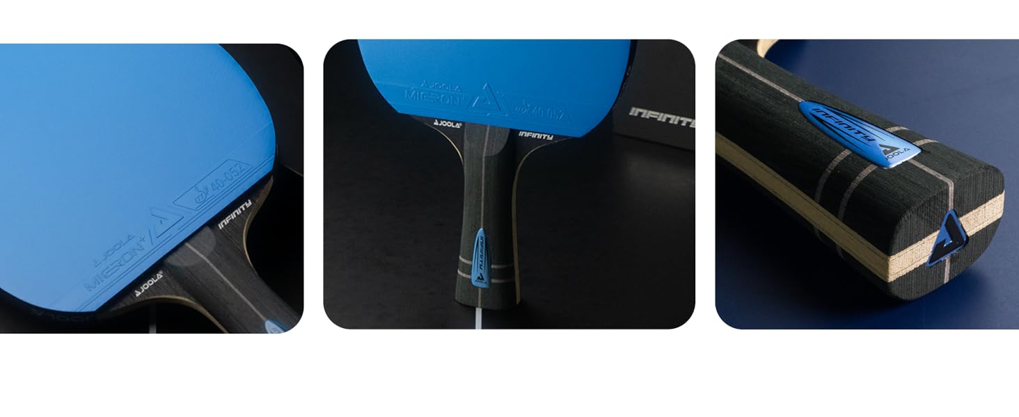 Стіл тенісний, ракетка JOOLA Infinity ITTF, професійна карбонова ракетка для досвідчених гравців, з High-Tech волокном, 7-шарове лезо з скловолокна
