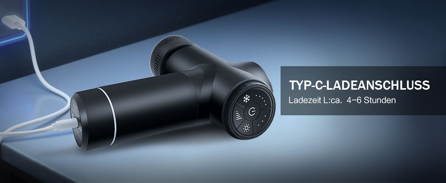 Електрична масажна пістолета з підігрівом та охолодженням для глибокого масажу м'язів