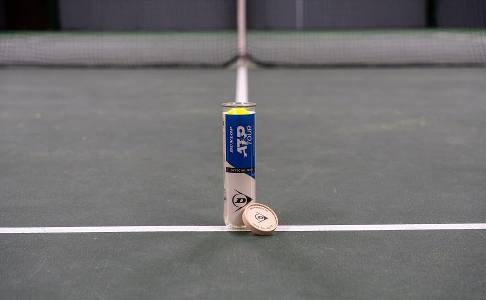 Тенісний м'яч Dunlop ATP Tour - для ґрунту, хард-корту та трави, 3 шт. (4 м'ячі)