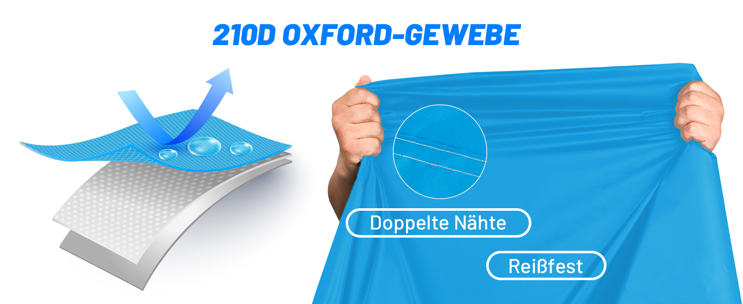 Водонепроникний чохол для велосипеда Favoto 200x70x110 см, 210D Oxford, синій