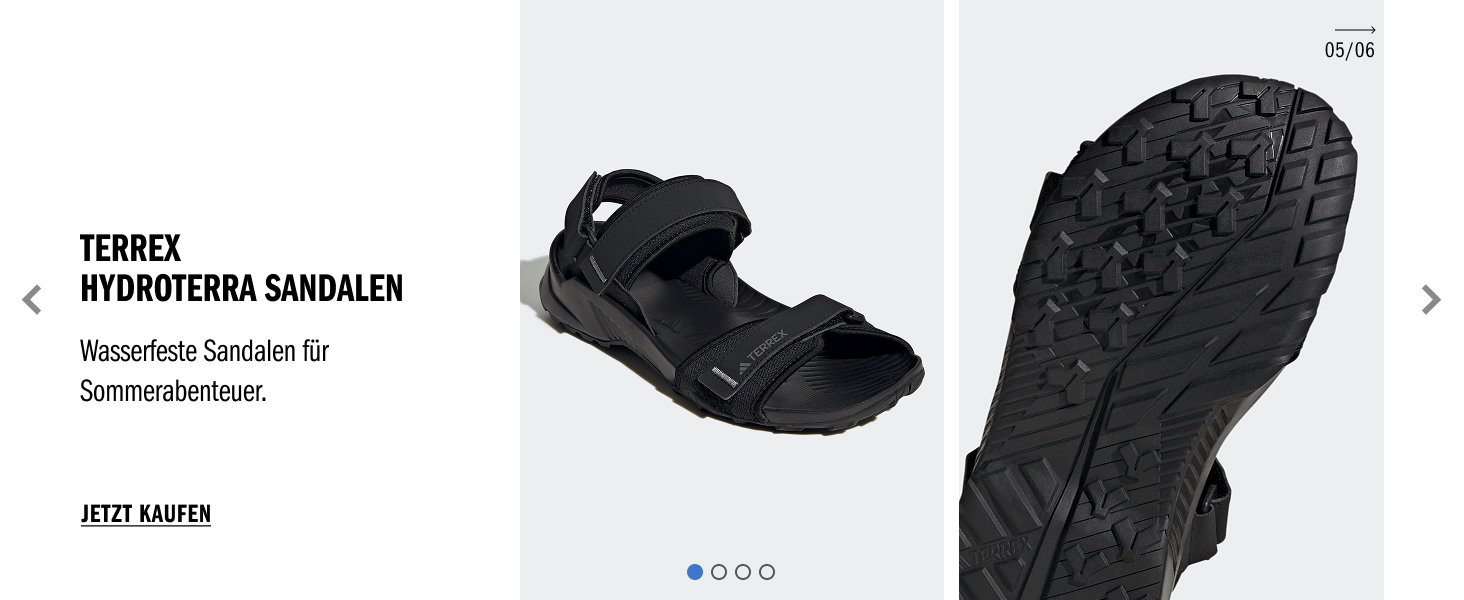 Сандалії adidas Terrex Hydroterra Light - унісекс, чорно-сіро-бежеві (42 EU)