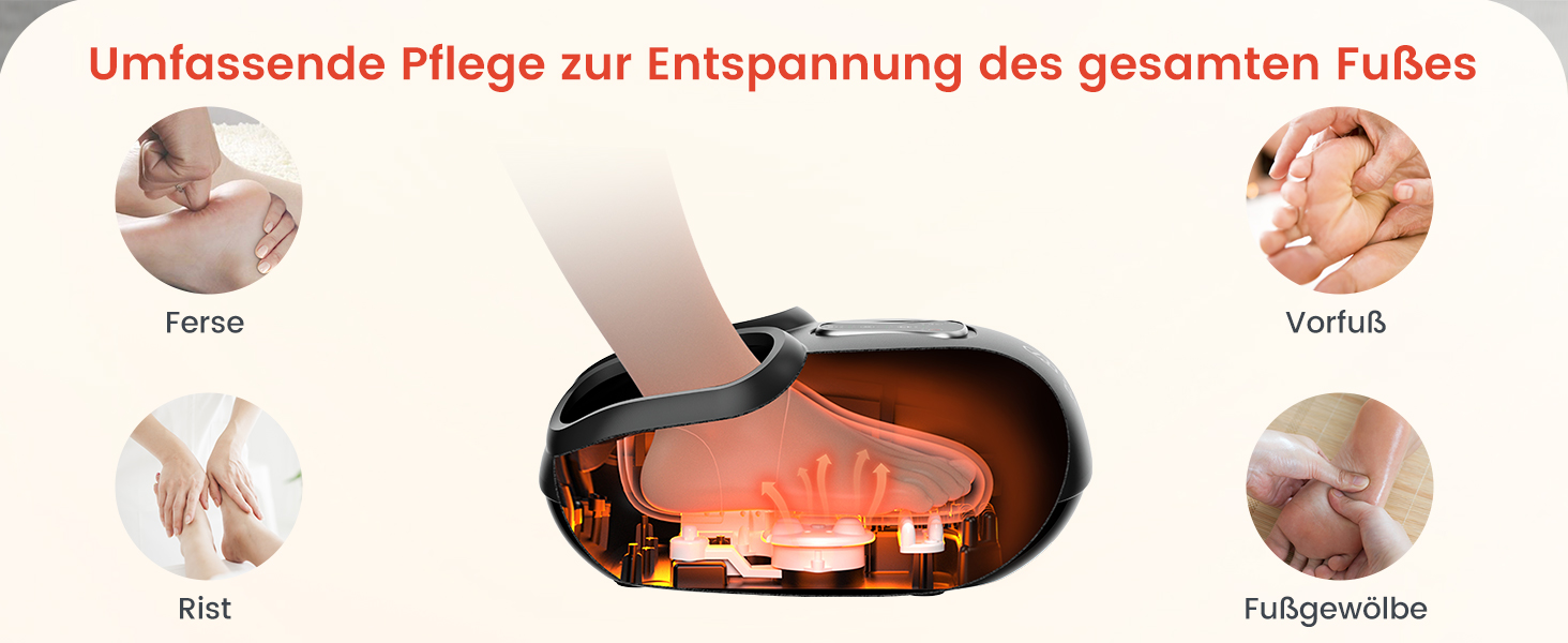 Масажер для ніг Comfier з пультом дистанційного керування, функцією паузи, підігрівом, компресією, вібрацією, Shiatsu масаж для діабетичної невропатії, плантарний фасціїт, подарунок для чоловіків/жінок, 34.5X18.7X40.5cm