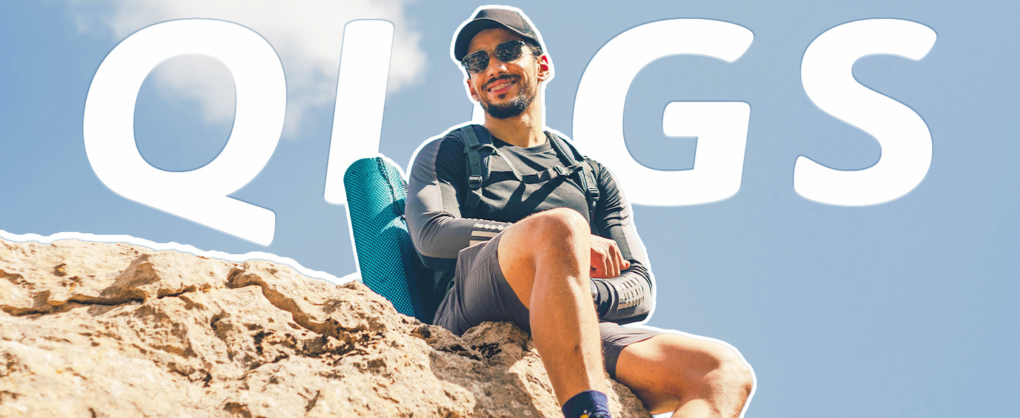 Чоловічі кросівки для бігу QIJGS: стильні та зручні для занять спортом та повсякденного носіння. Розмір 44 EU, колір чорний