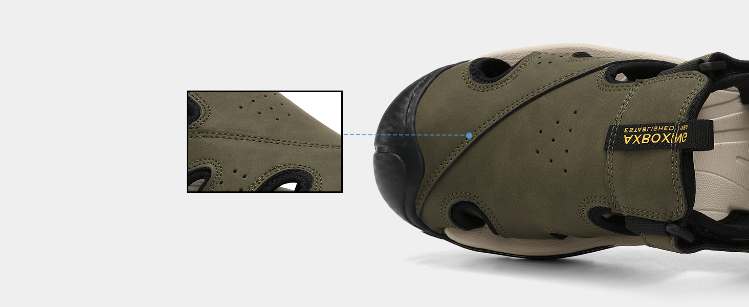 Чоловічі сандалі AX BOXING для трекінгу та спорту, зелені, розмір 44 EU