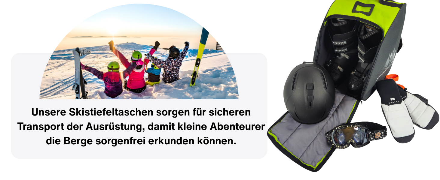 Рюкзак для дитячих гірськолижних черевиків BambiniWelt by Rafael K. - чорний