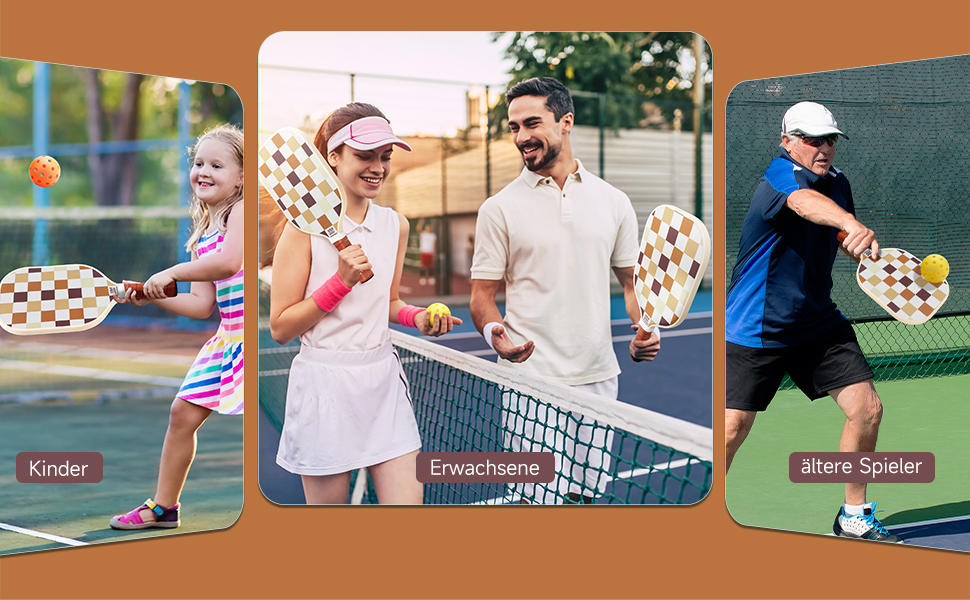 Набір для піклболу: ракетки (2 шт.), м'ячі (2 внутр., 2 зовн.), сумка | Графіт та скловолокно | Для початківців