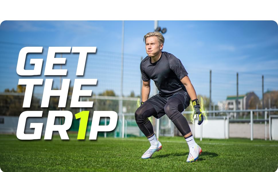 Воротарські рукавички GRIPMODE Torwarthandschuhe Herren Ultra Hybrid 2.0 - ультралегкі рукавички з подовженою зоною захвату та латексним покриттям Griptec® для футболу, розмір 7-11