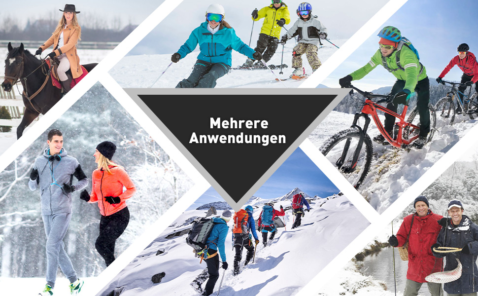 Рукавички для велосипеда зимові, сенсорні, водонепроникні, вітрозахисні. Підходять для катання на велосипеді, гірськолижному спорту, роботи, походів, верхової їзди та альпінізму.