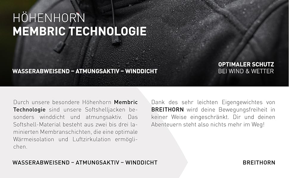 Чоловіча куртка-софтшелл Höhenhorn Altus Breithorn водовідштовхуюча outdoor-куртка для активного відпочинку, чорна, розмір L
