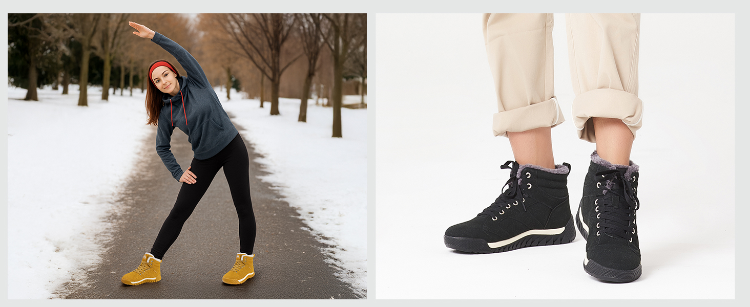 Черевики зимові жіночі Mishansha Herren, утеплені, снігоступи, зимові черевики, розмір 36-48 EU (40 EU, теплий жовтий)