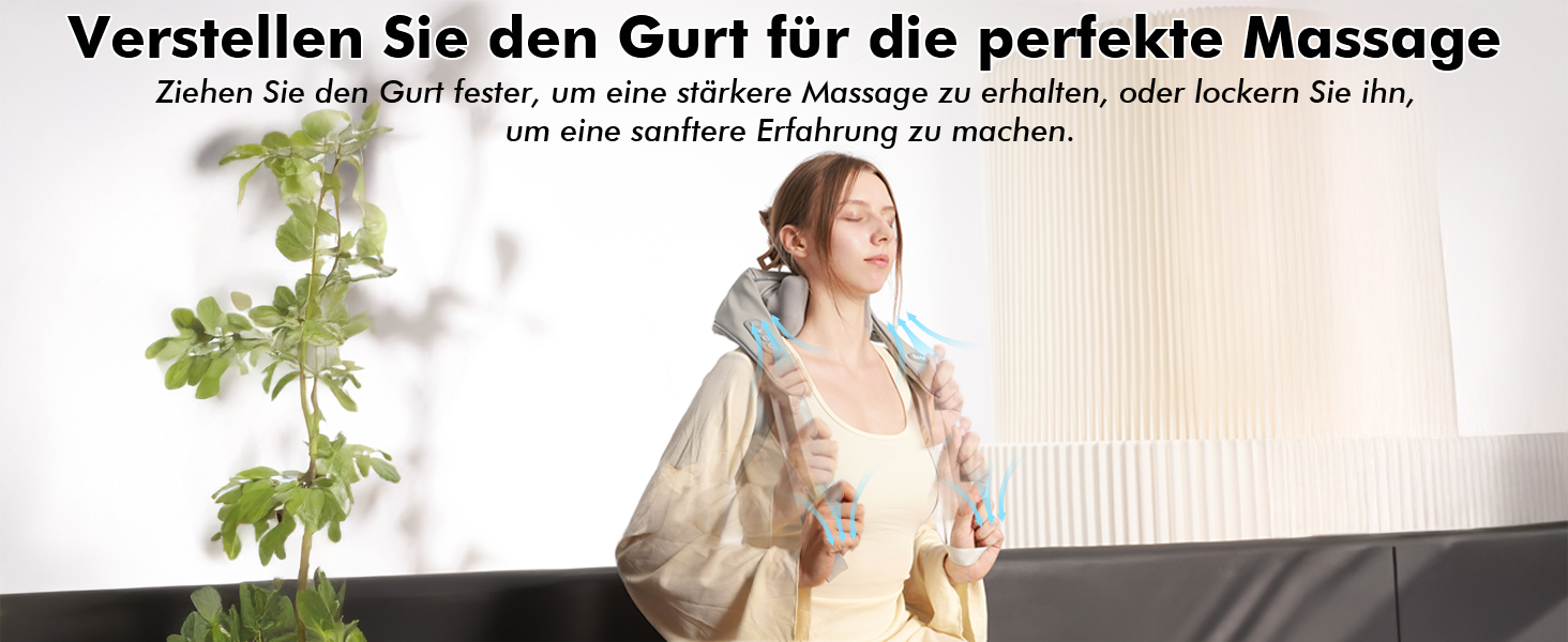 Масажер для шиї та спини з підігрівом, Shiatsu масажер для шиї, спини, плечей, талії та ніг, для розслаблення м'язів, сірий (ідеальний подарунок)