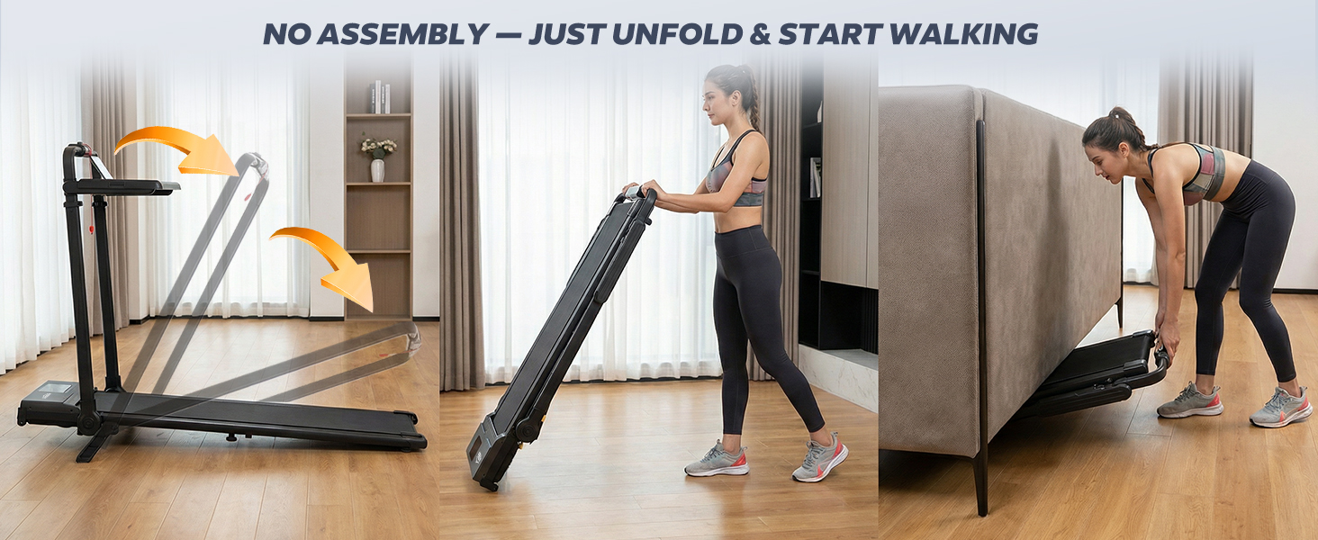Бігова доріжка Walking Pad 6-в-1 з нахилом 3–15%, регульованою ручкою та столом, швидкість 1–12 км/год, 8-точкова амортизація, LED-дисплей, пульт ДК, до 130 кг