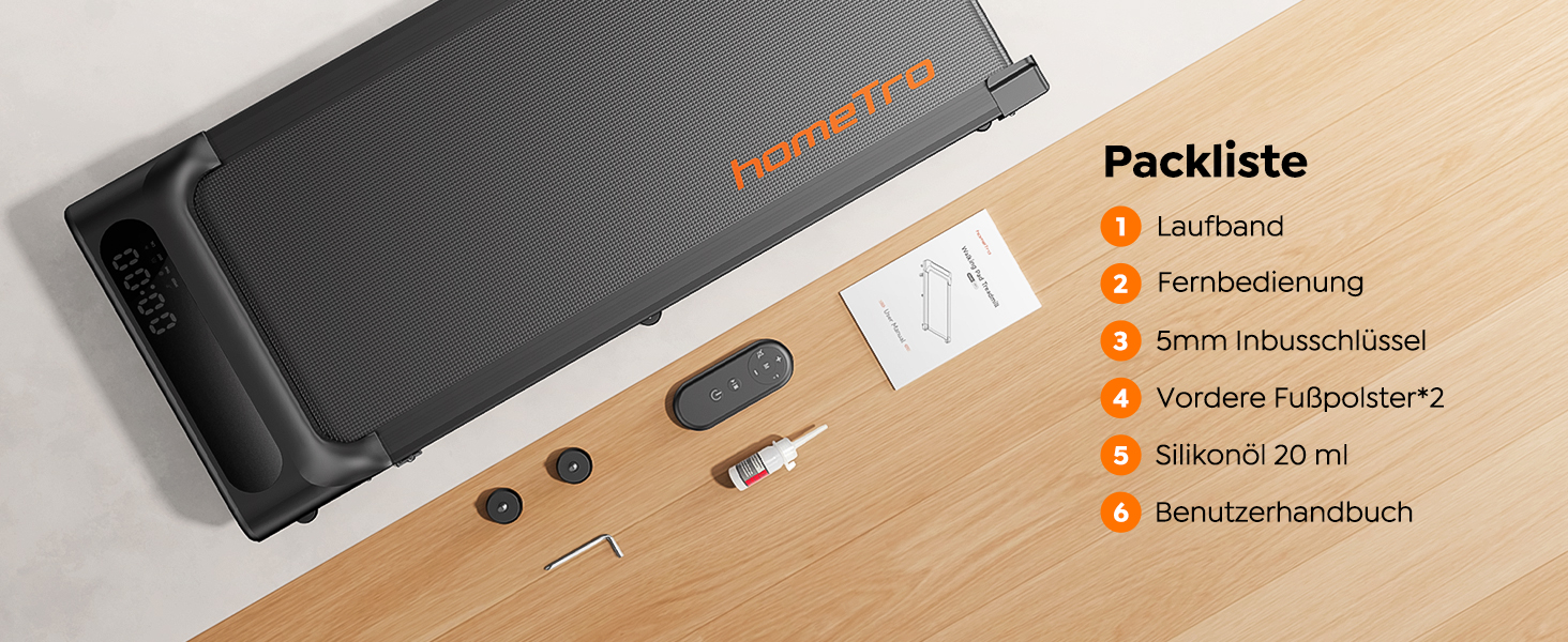 Walking Pad з нахилом 9% - компактне бігове полотно 1-8 км/год, портативне та легке у переміщенні, керування через APP та пульт дистанційного керування (з функцією паузи), без монтажу, економія місця, з LED-дисплеєм - для офісу та дому, Black Walking Pad з нахилом