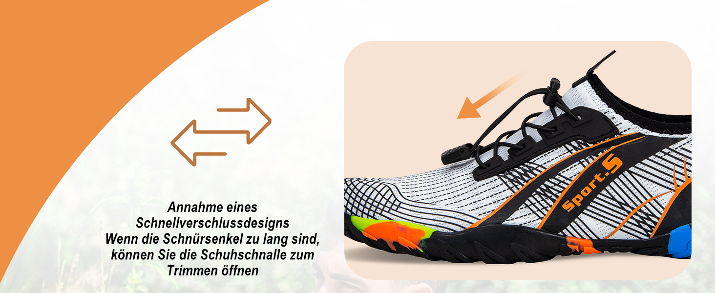 Шкарпетки для плавання IceUnicorn: аквашузи для жінок та чоловіків, швидко сохнуть, для серфінгу, 43 EU, білі та помаранчеві