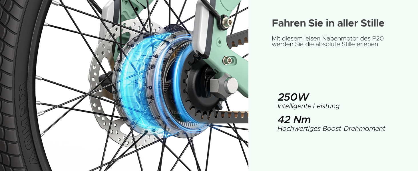 Км 250Вт 25км/год складаний вел 42Нм PAS Міський 20 36V 9.6Ah"