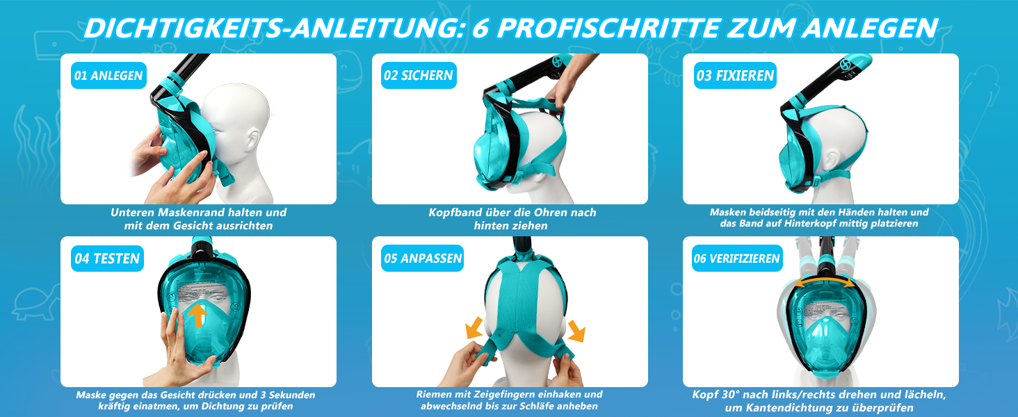 Набір для снорклінгу для дорослих: складана маска з трубкою та ластами, CO2-безпечна, проти запотівання та без витоку, з сумкою. Маска та ласти S/M, чорно-зелений колір