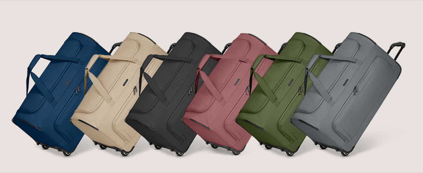 Велика дорожня сумка на колесах XXL 91 см, 128 л для чоловіків і жінок, Duffle Essentials